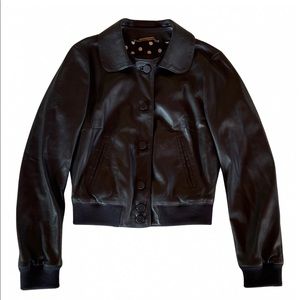 Dolce & Gabbana Bomper Leather Jacket